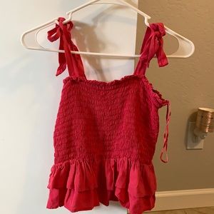 Love and peace pink top